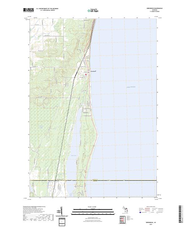 Greenbush topographic map thumbnail