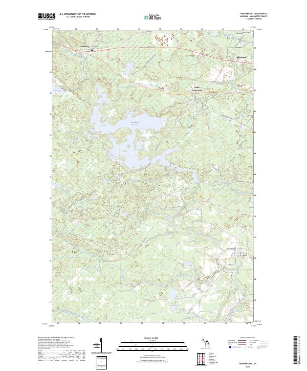 Greenwood topographic map thumbnail