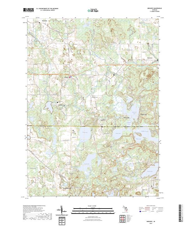 Gregory topographic map thumbnail