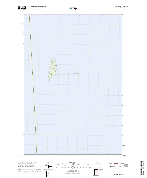 Gull Island topographic map thumbnail