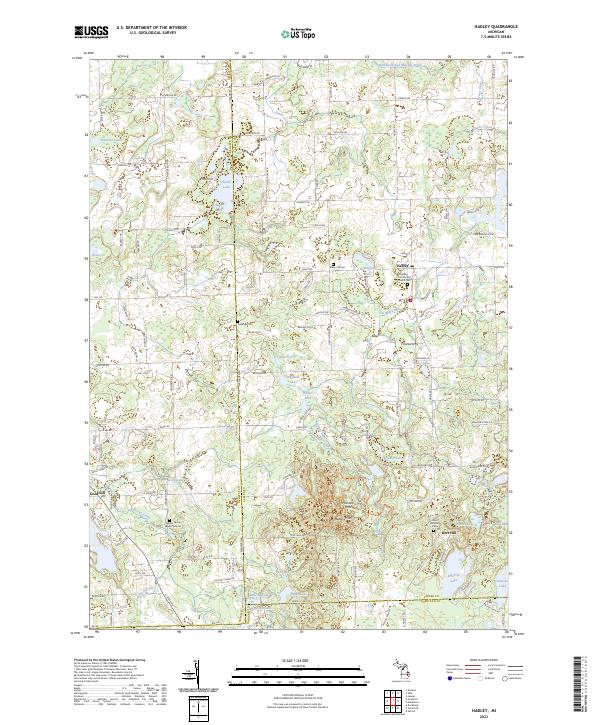 Hadley topographic map thumbnail
