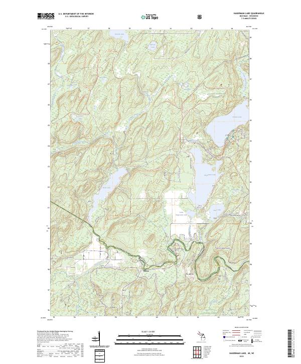 Hagerman Lake topographic map thumbnail