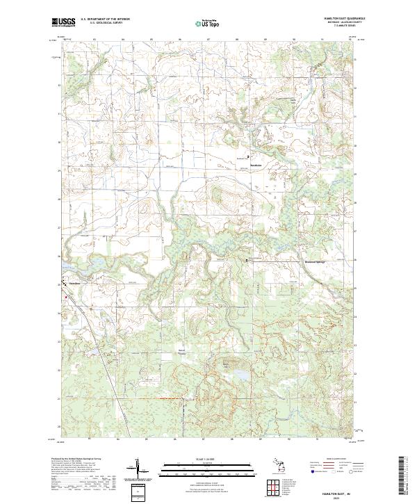 Hamilton East topographic map thumbnail
