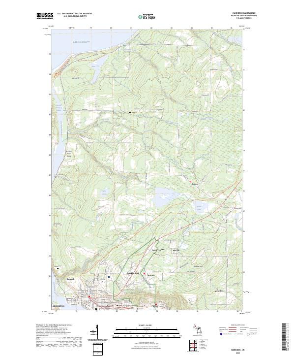Hancock topographic map thumbnail