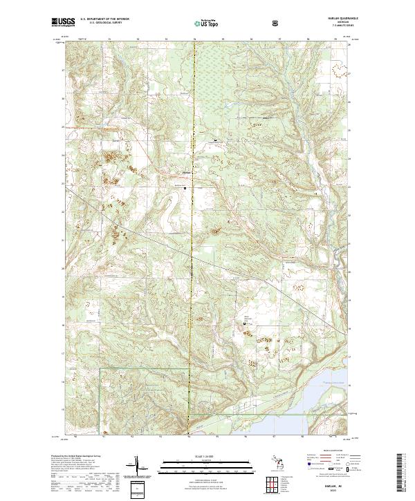 Harlan topographic map thumbnail