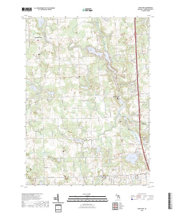 Hartland topographic map thumbnail