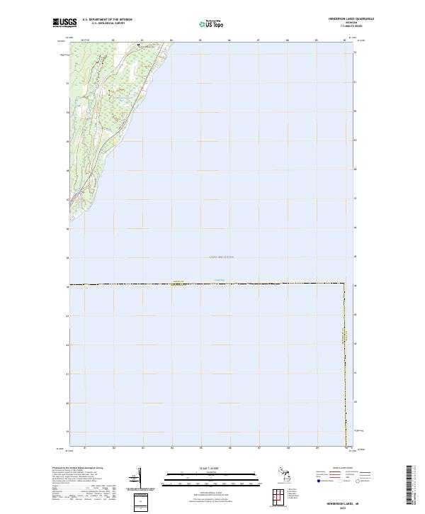 Henderson Lakes topographic map thumbnail