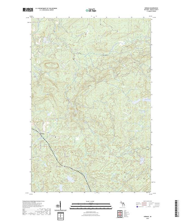 Herman topographic map thumbnail