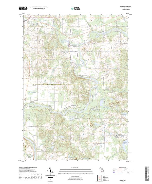 Hersey topographic map thumbnail