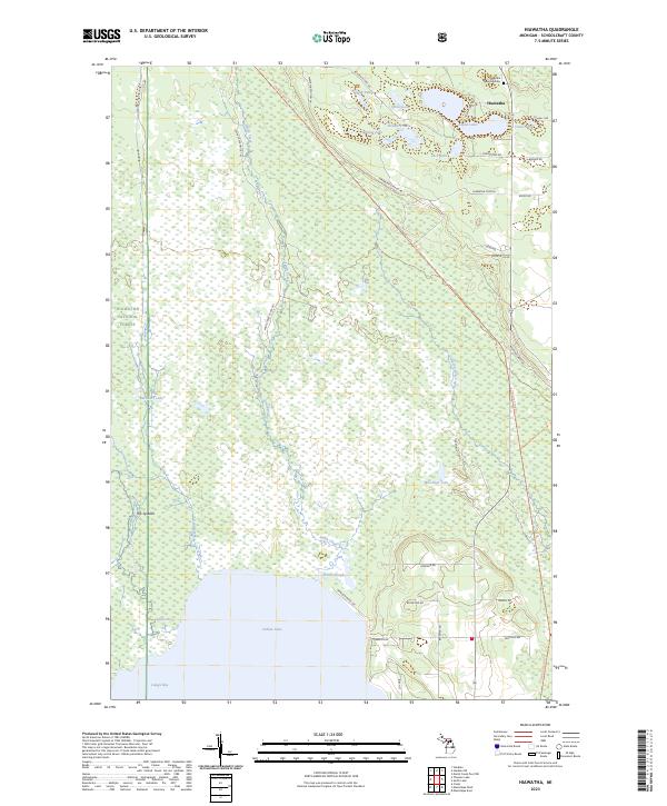 Hiawatha topographic map thumbnail