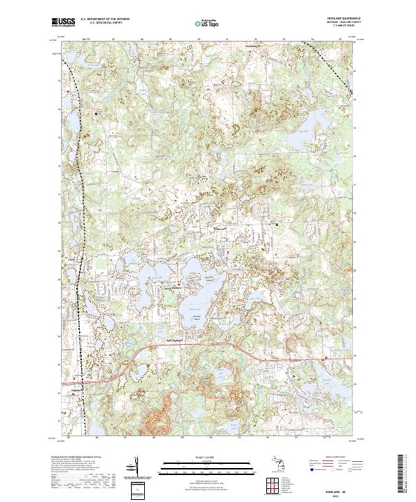 Highland topographic map thumbnail