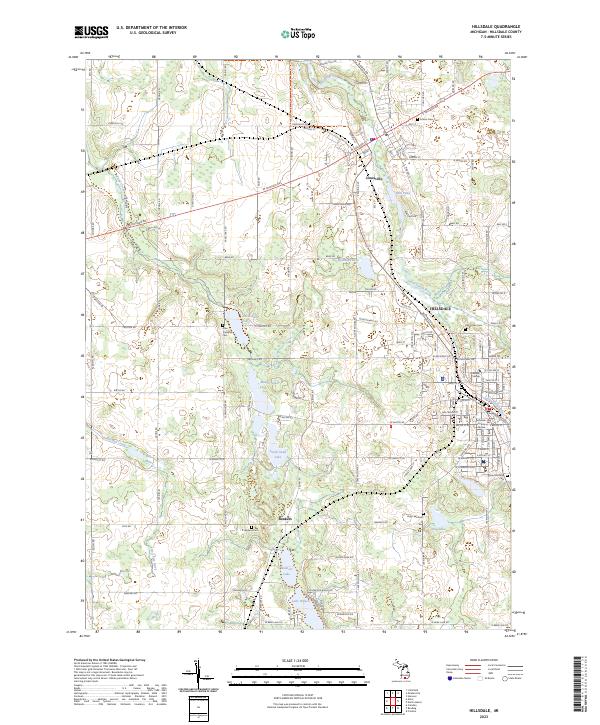 Hillsdale topographic map thumbnail