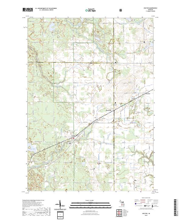 Holton topographic map thumbnail