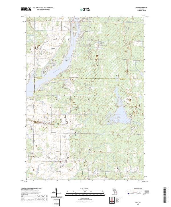 Hope topographic map thumbnail