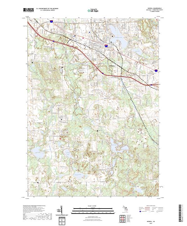 Howell topographic map thumbnail