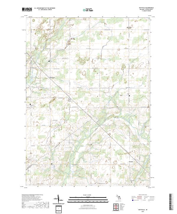 Hoytville topographic map thumbnail