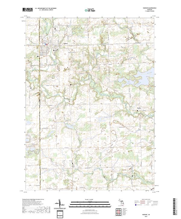 Hudson topographic map thumbnail