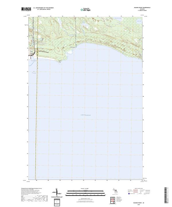 Hughes Point topographic map thumbnail