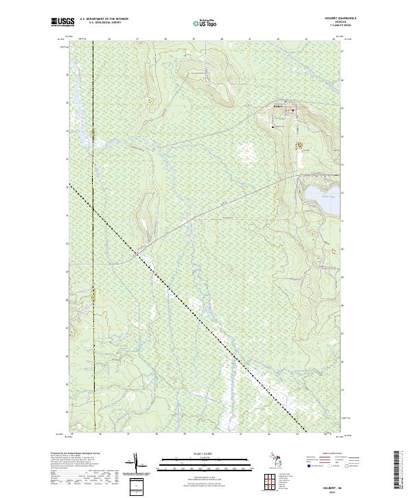 Hulbert topographic map thumbnail