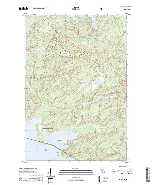 Imp Lake topographic map thumbnail