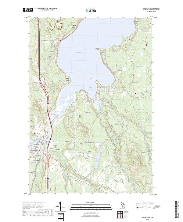 Indian River topographic map thumbnail
