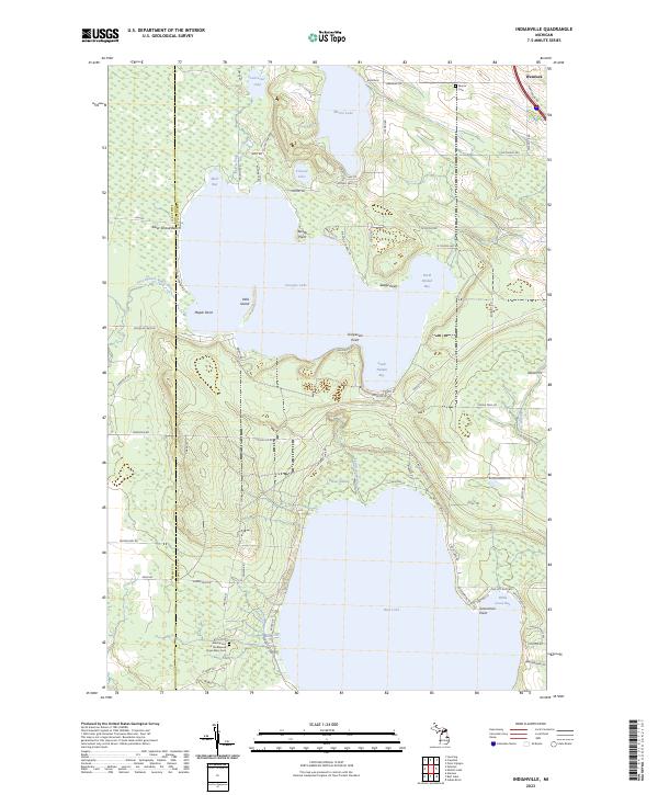 Indianville topographic map thumbnail