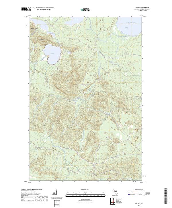 Ives Hill topographic map thumbnail