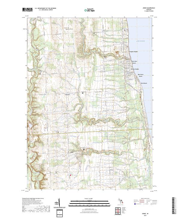 Jeddo topographic map thumbnail
