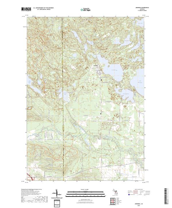 Jennings topographic map thumbnail