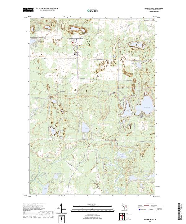 Johannesburg topographic map thumbnail