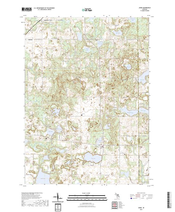 Jones topographic map thumbnail