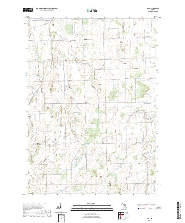 Juhl topographic map thumbnail