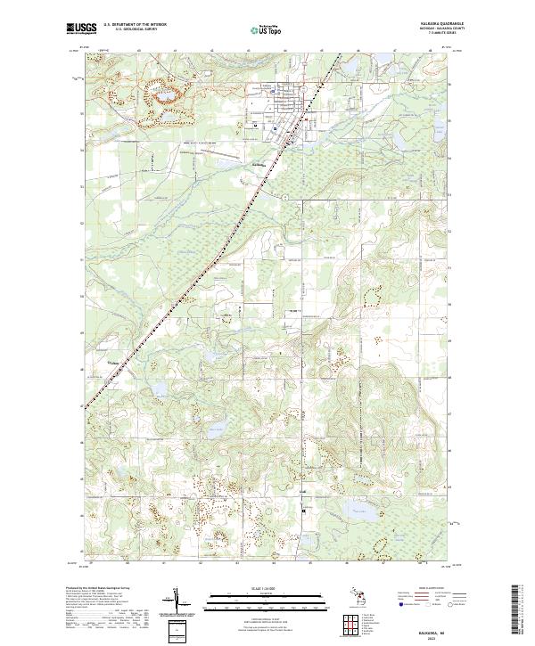 Kalkaska 2023 topographic map thumbnail