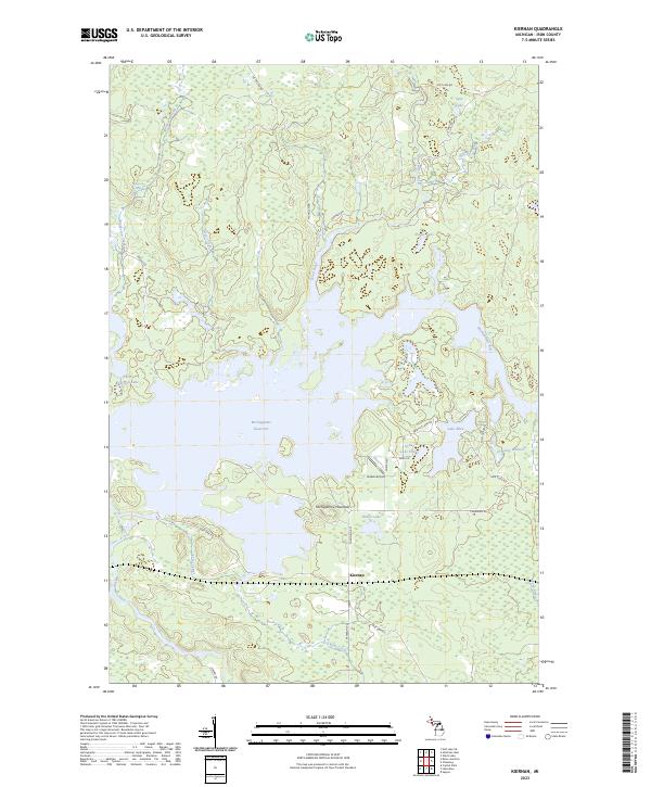 Kiernan topographic map thumbnail