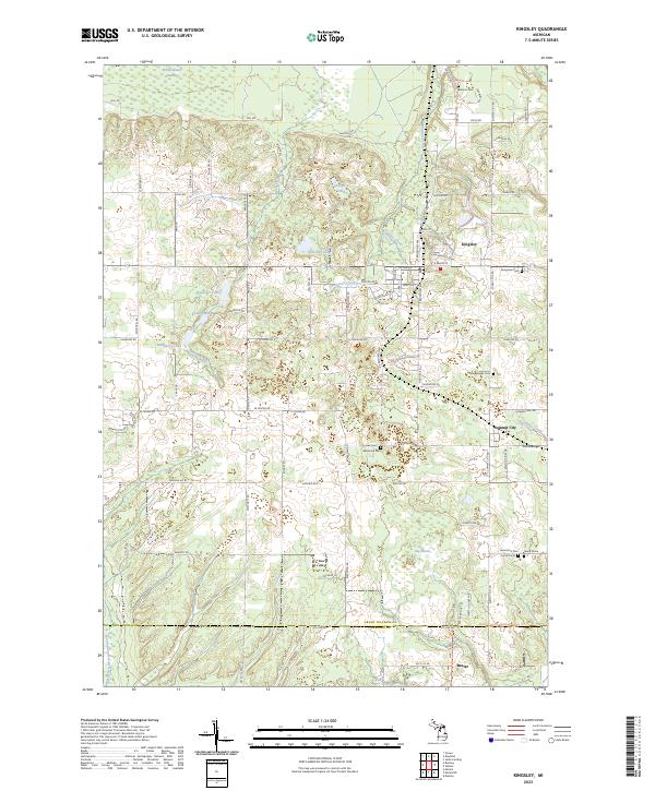 Kingsley topographic map thumbnail