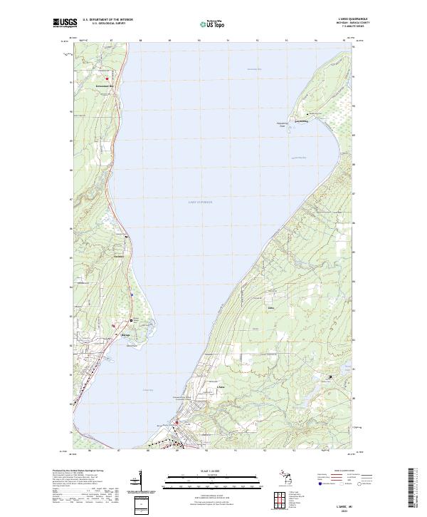 L'Anse topographic map thumbnail