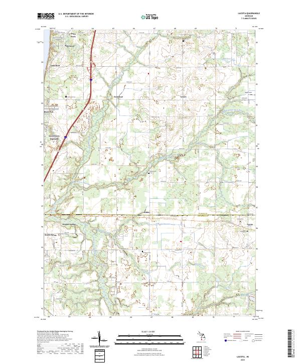 Lacota topographic map thumbnail