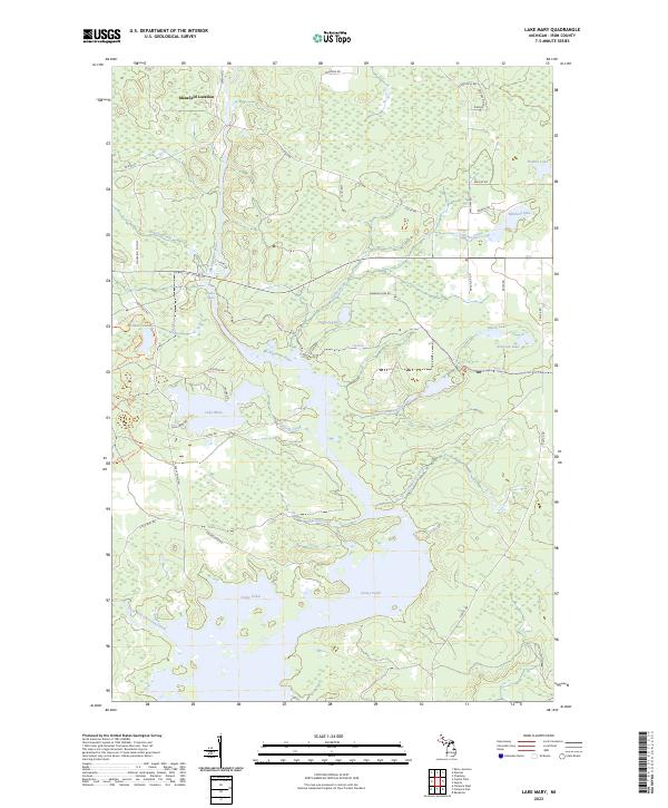 Lake Mary topographic map thumbnail