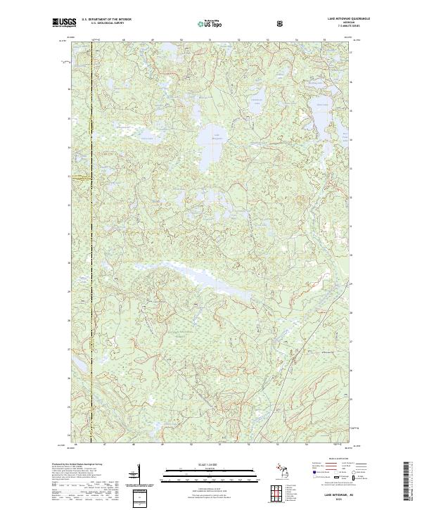 Lake Mitigwaki topographic map thumbnail