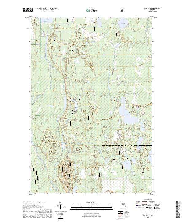 Lake Stella topographic map thumbnail