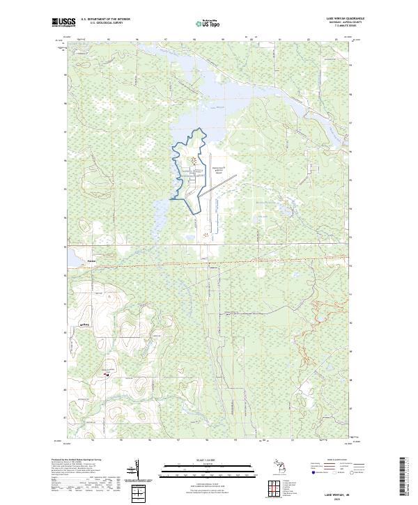 Lake Winyah 2023 topographic map thumbnail