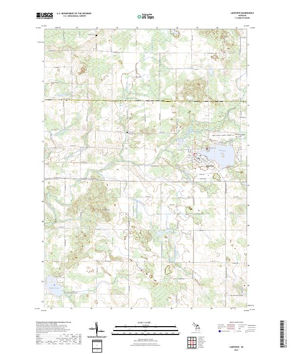 Lakeview topographic map thumbnail