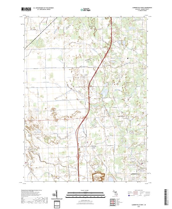 Lambertville West topographic map thumbnail