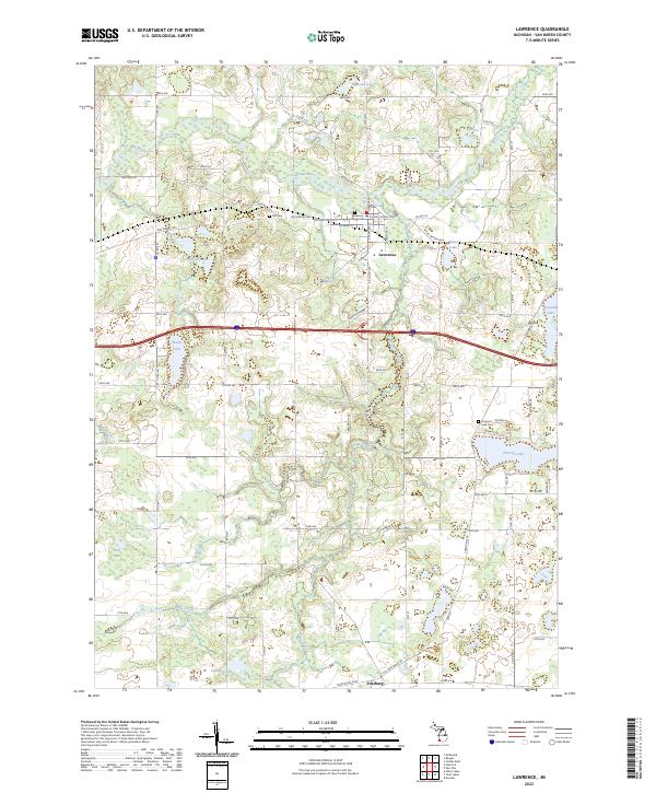 Lawrence topographic map thumbnail