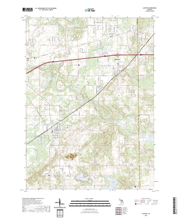 Lawton topographic map thumbnail