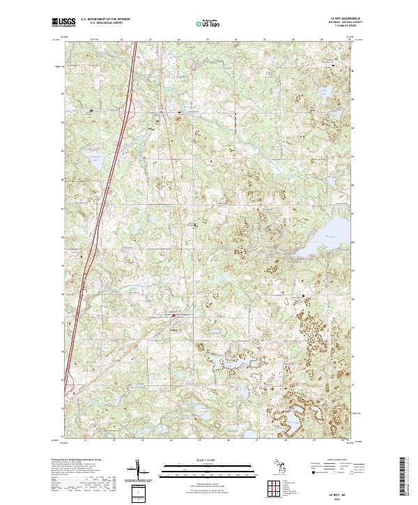 Le Roy topographic map thumbnail