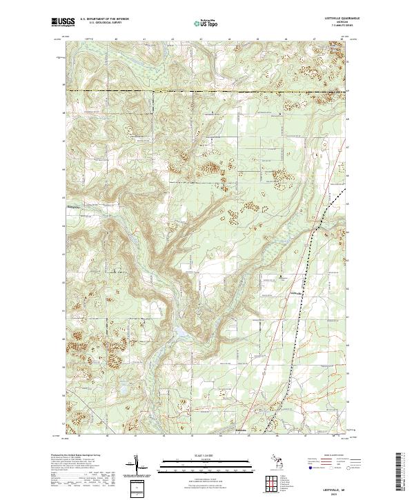 Leetsville topographic map thumbnail