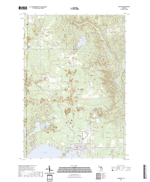Lewiston 2023 topographic map thumbnail