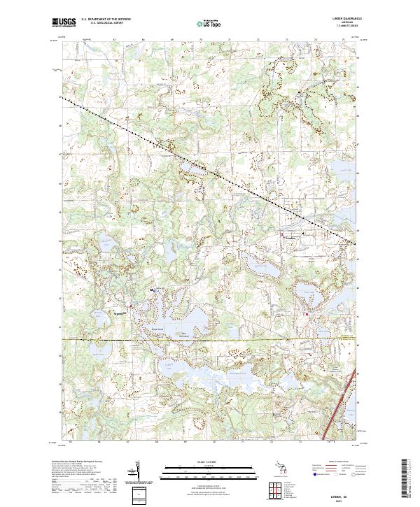 Linden topographic map thumbnail