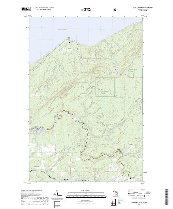 Little Girls Point topographic map thumbnail